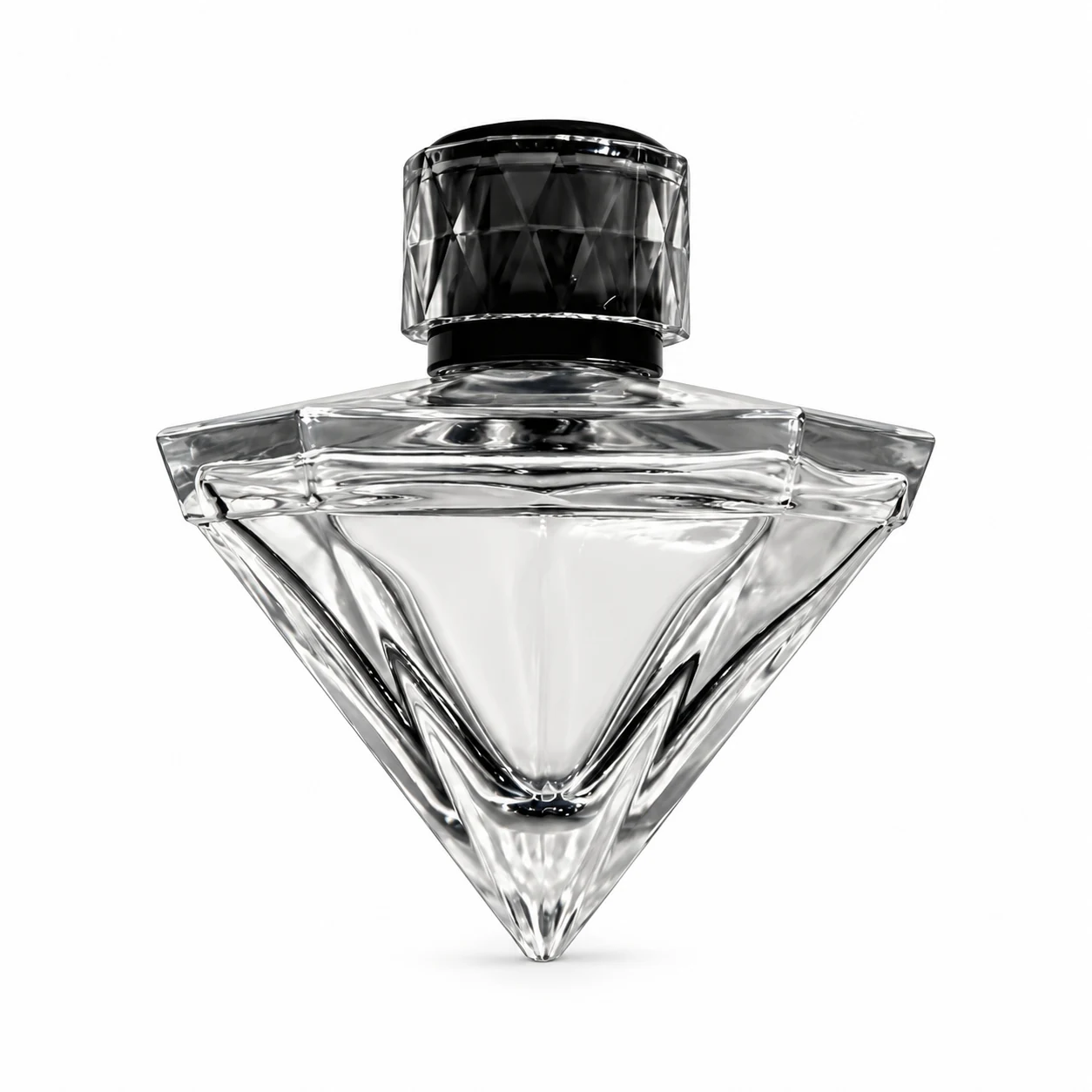 زجاجة عطر مثلثة مقلوبة متعددة الأوجه — B113