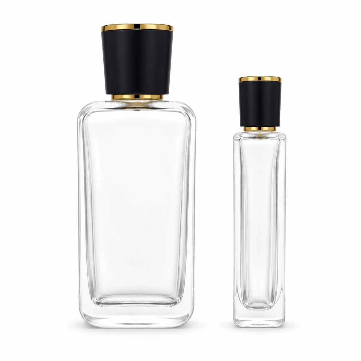 زجاجة عطر عريضة ممدودة الحواف — B255