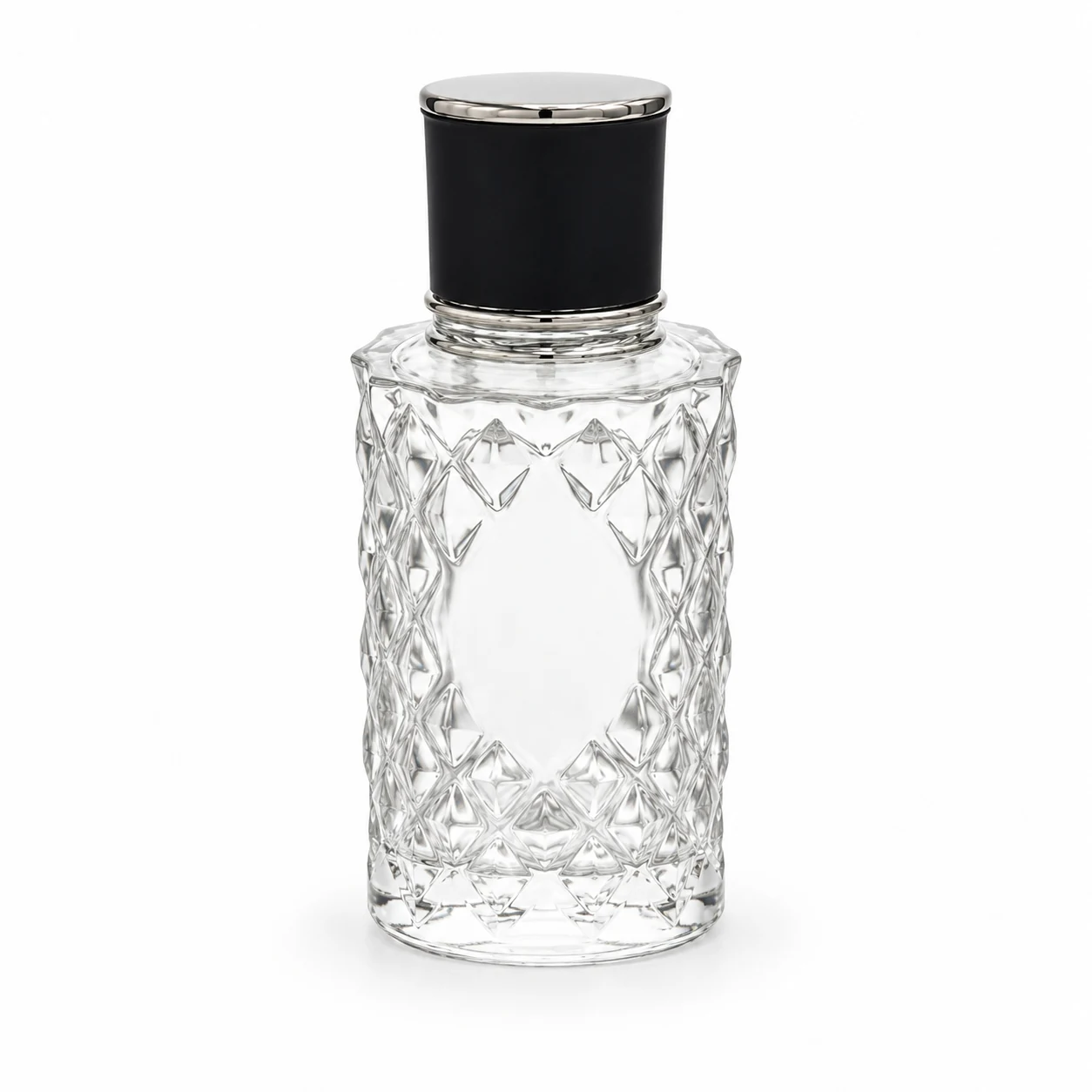 زجاجة عطر أسطوانية بمعينات كبيرة — B273