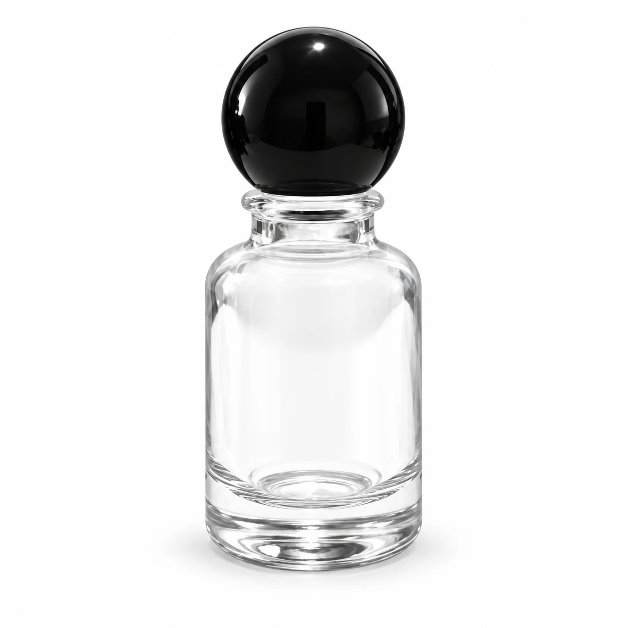 زجاجة عطر مستديرة صغيرة بحلقة عنق — B40