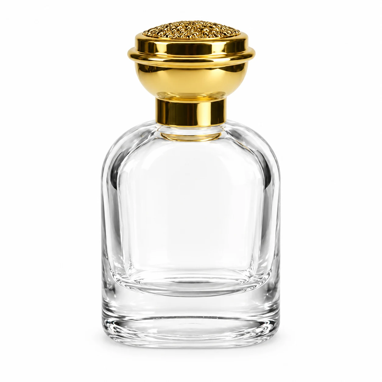 زجاجة عطر أسطوانية قصيرة بغطاء مقبب — B431