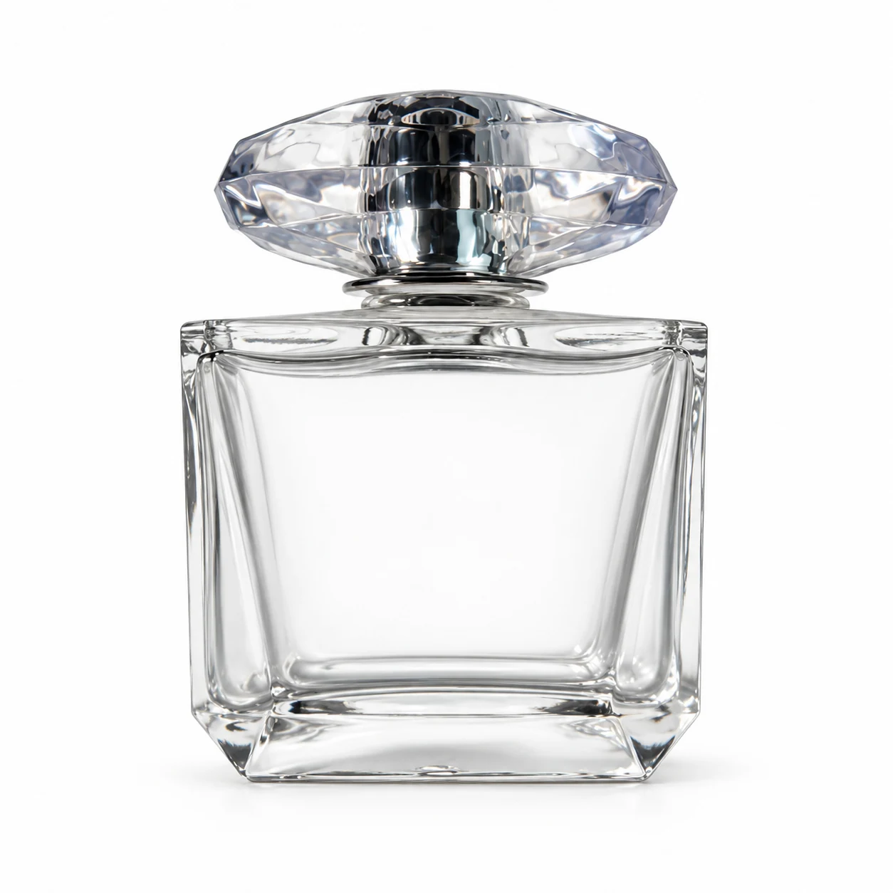 زجاجة عطر عريضة متدرجة بغطاء بيضاوي — B443