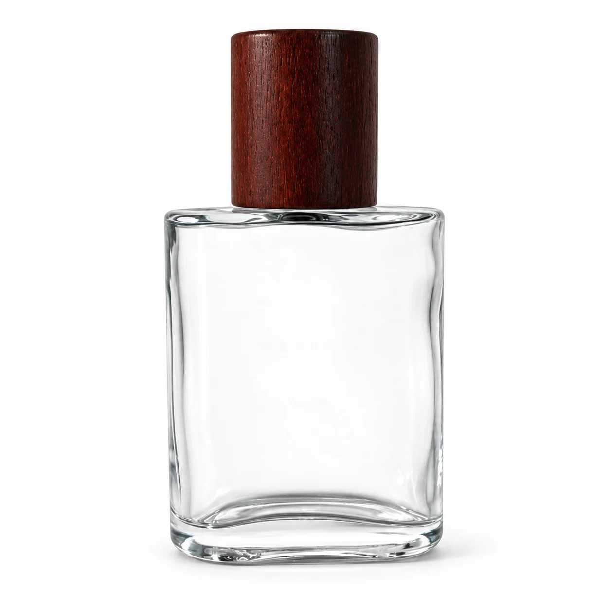 زجاجة عطر عريضة مقعّرة الجانبين — B447