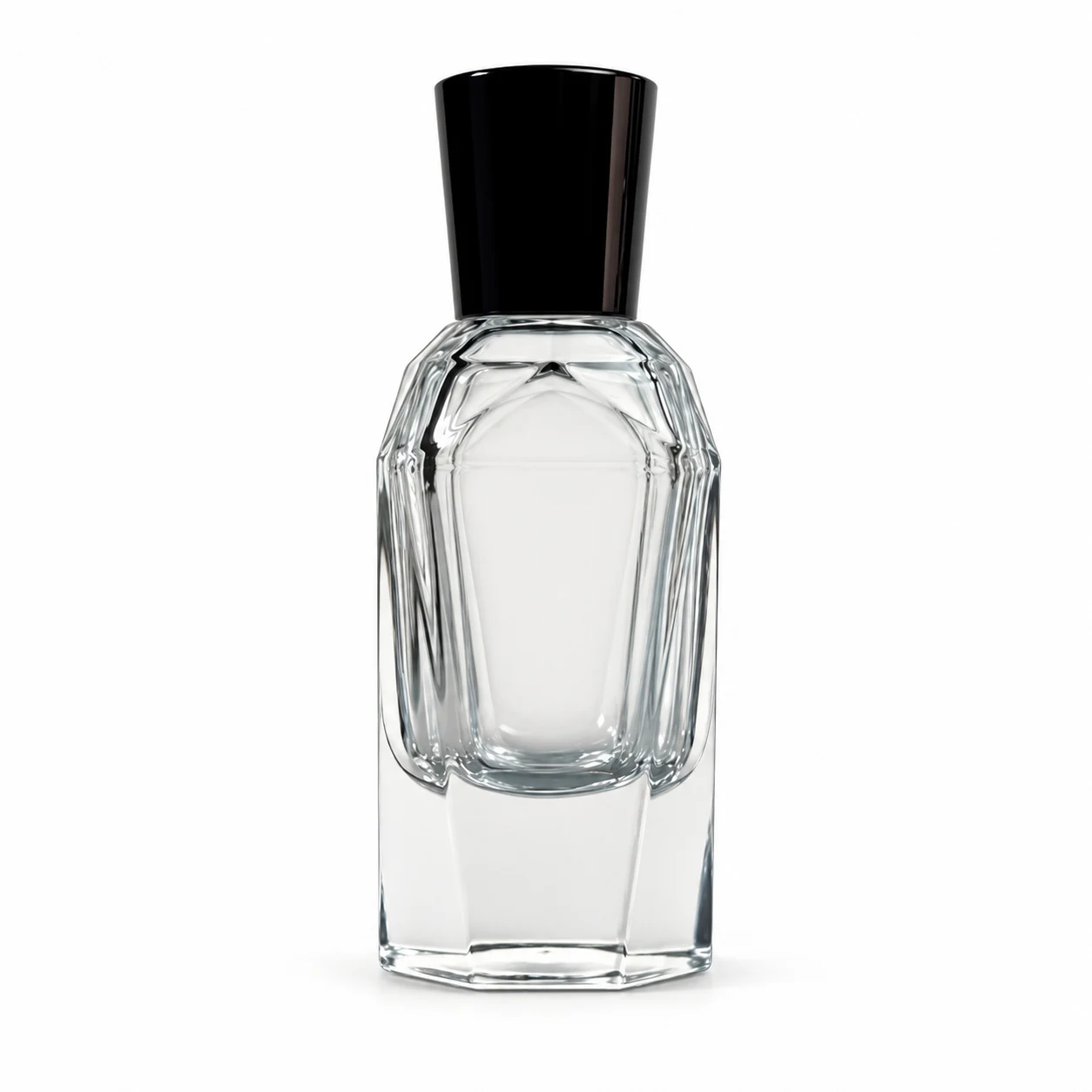 زجاجة عطر زاوية طويلة بغطاء متسع نحو الأعلى — B512