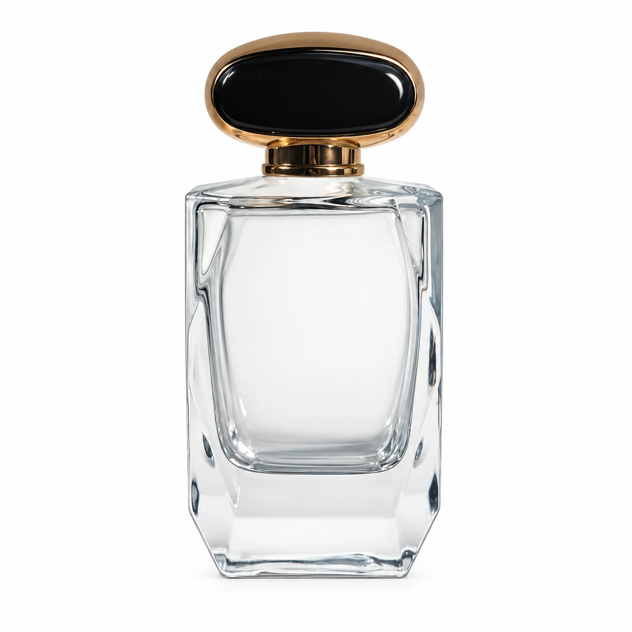 زجاجة عطر مستطيلة بغطاء بيضاوي أفقي — B522