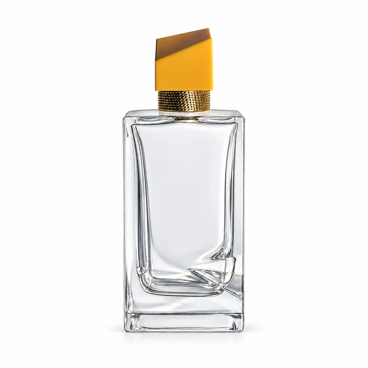 زجاجة عطر طويلة بقاعدة داخلية منحنية — B549