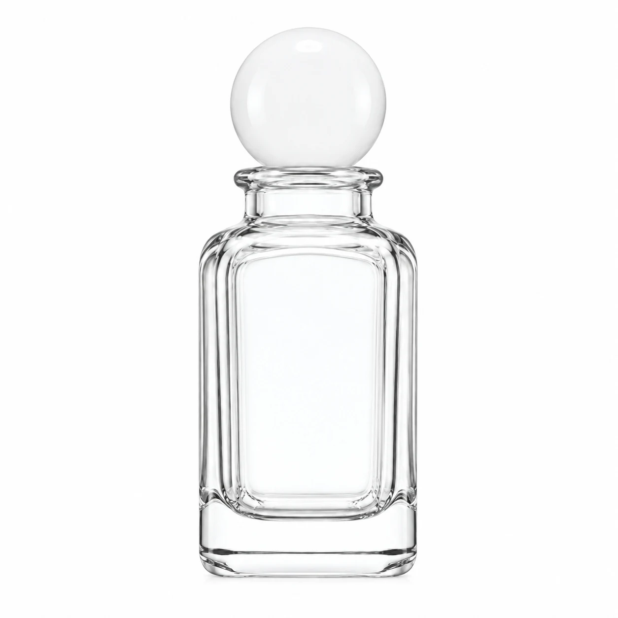 زجاجة عطر مستطيلة ناعمة بحلقة عنق — B579
