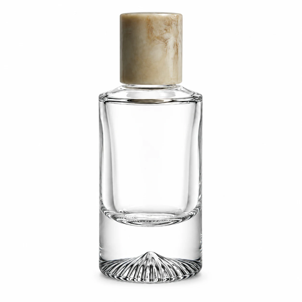 زجاجة عطر أسطوانية بقدم شعاعية — B606