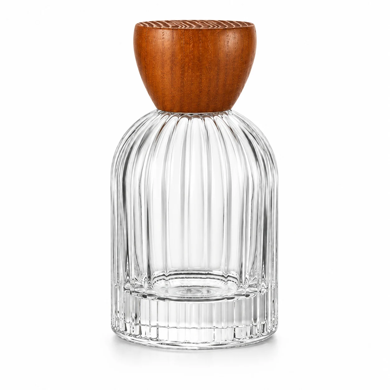 زجاجة عطر مقببة كثيفة التحزيز — B636