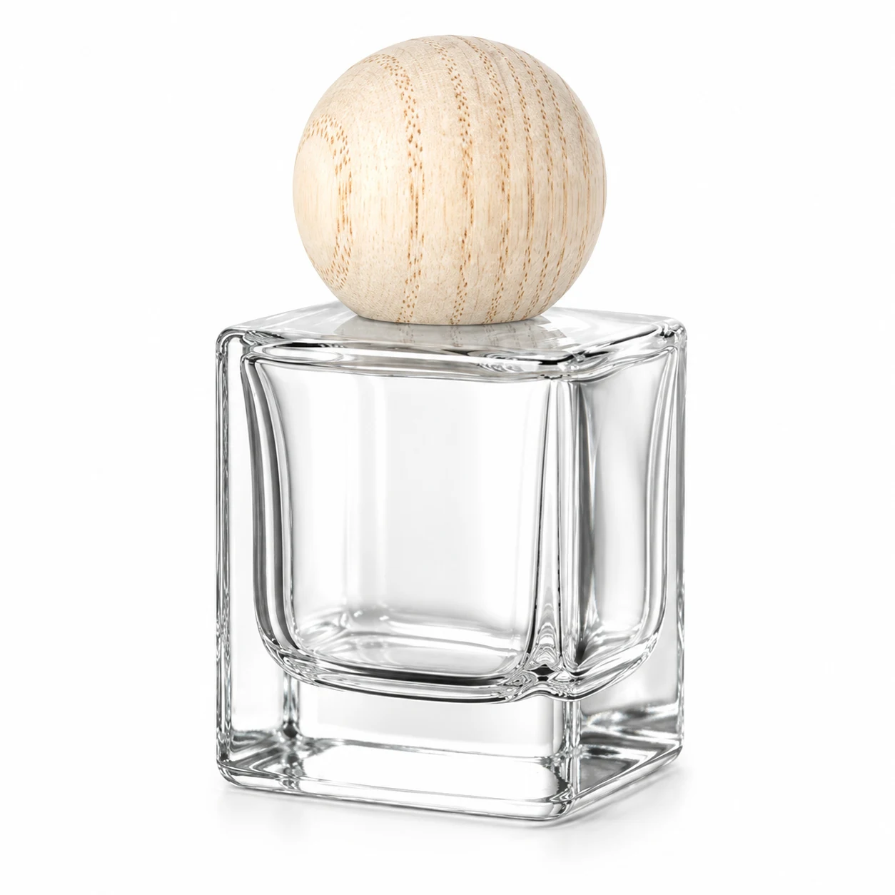 زجاجة عطر مكعبة صغيرة بغطاء كروي — B637