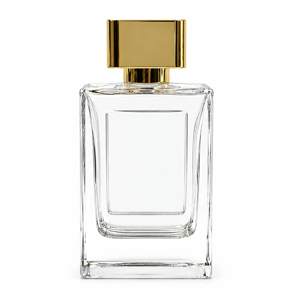 زجاجة عطر مربعة بخزان داخلي مستدير — B638