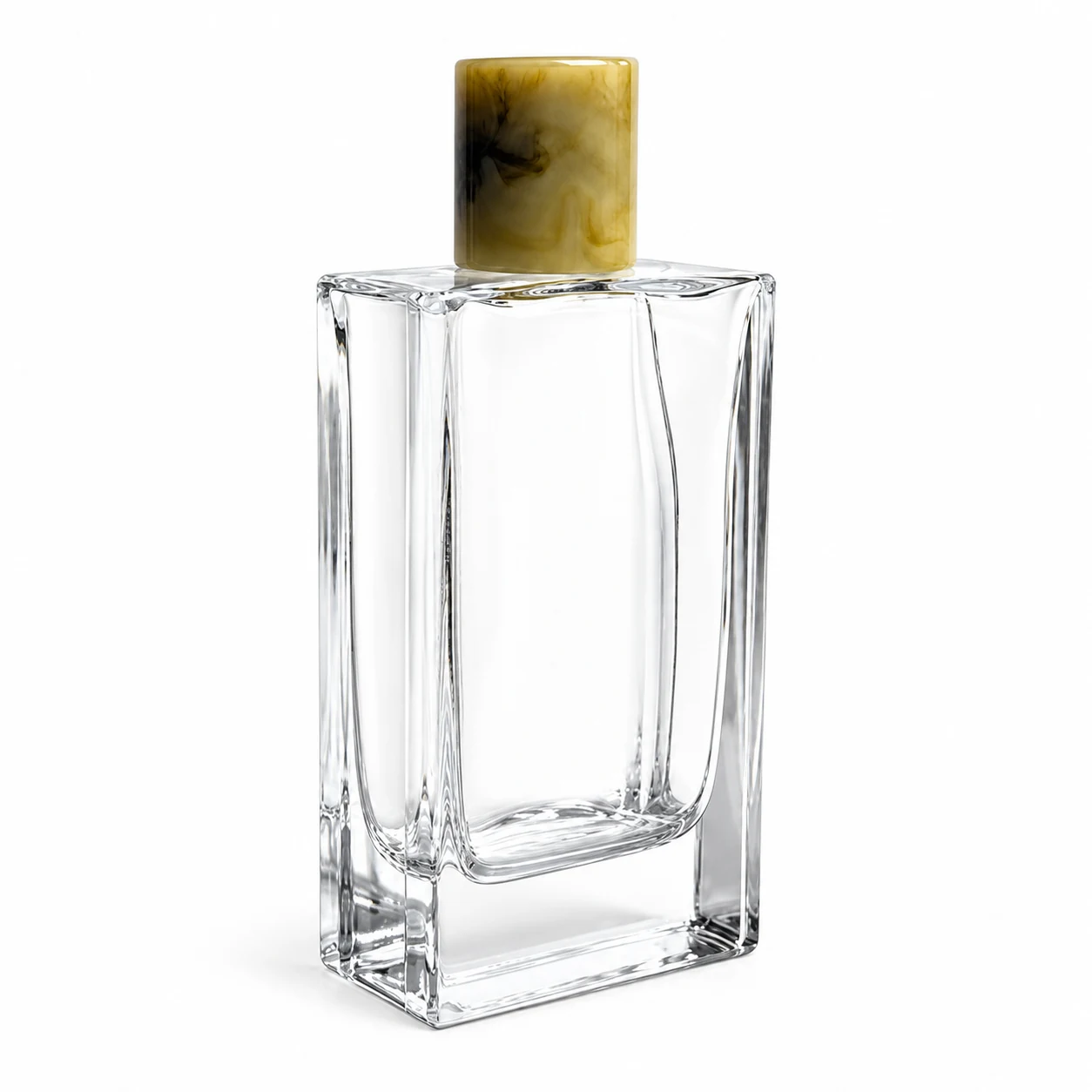 زجاجة عطر مستطيلة بحواف مائلة — B640