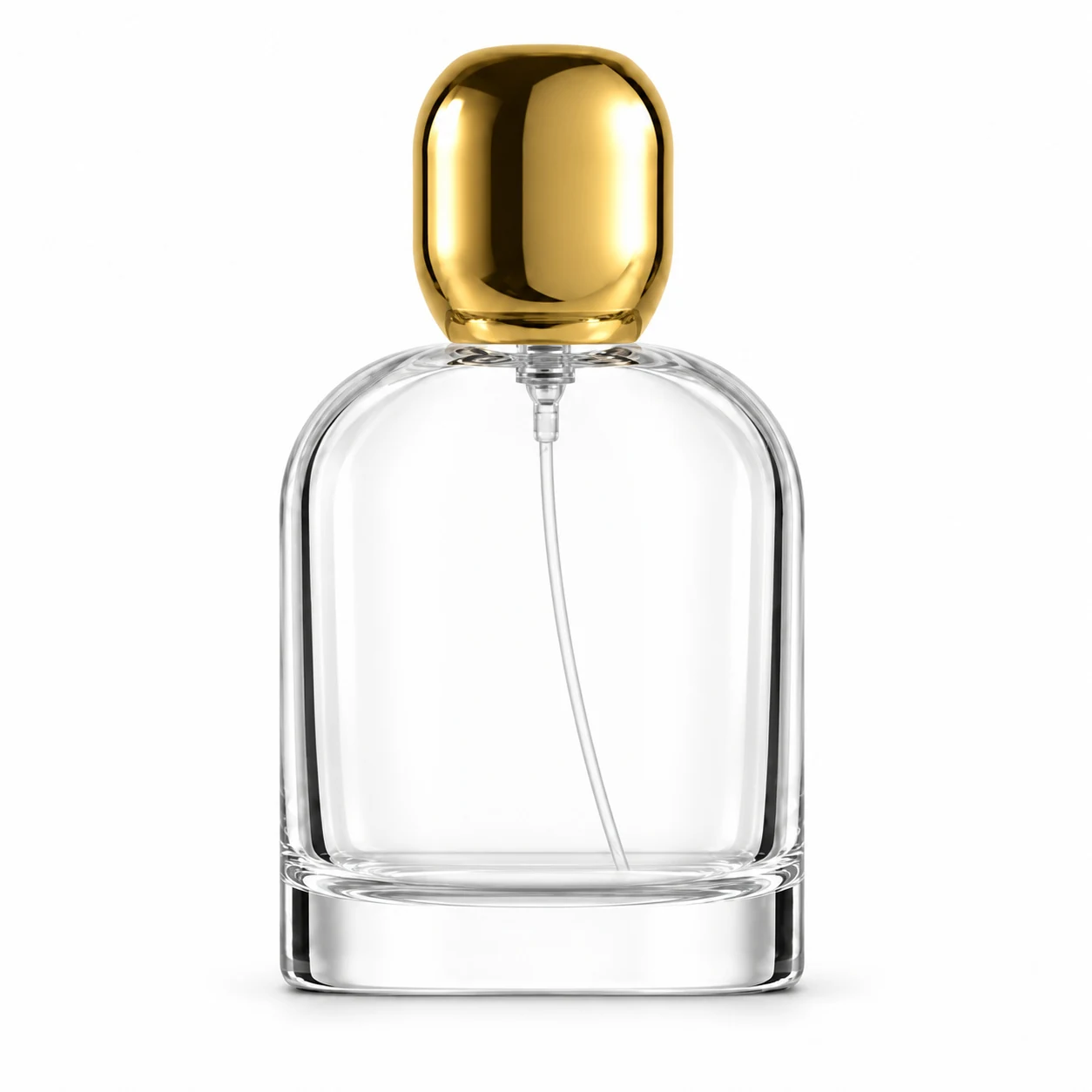 زجاجة عطر عريضة بغطاء مستدير مرتفع — B650