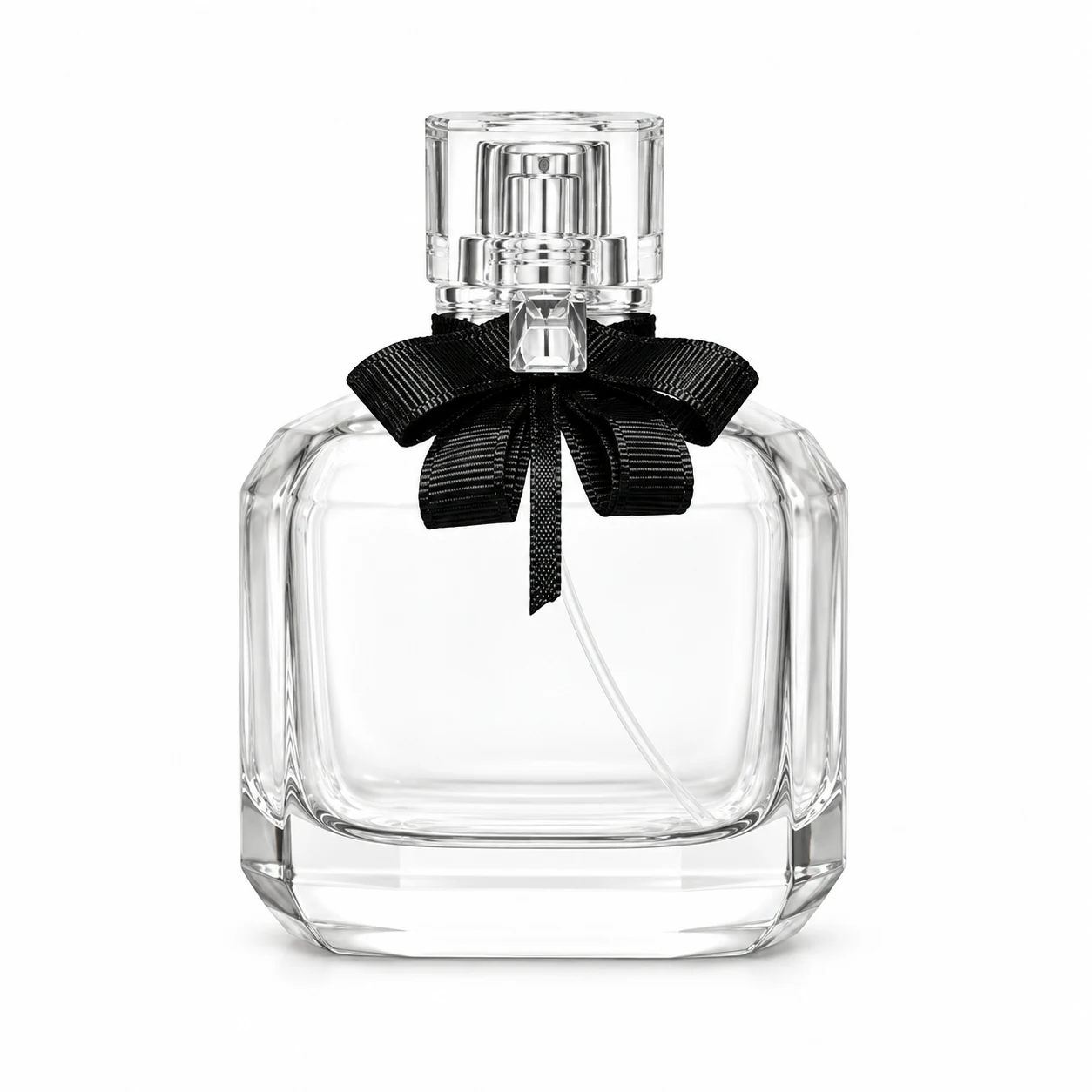 زجاجة عطر عريضة بعقدة داكنة — B652