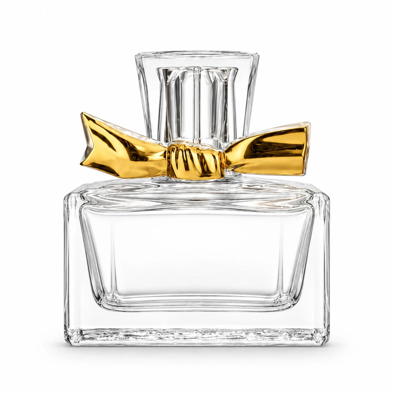 زجاجة عطر عريضة منخفضة بعقدة علوية — B667