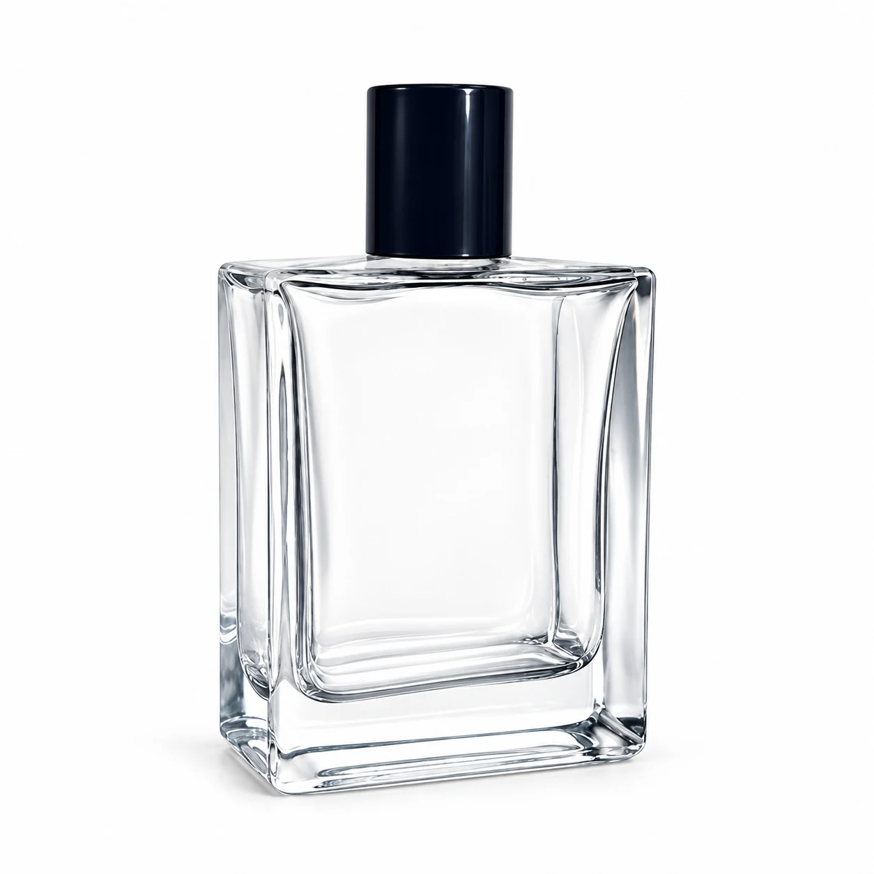 زجاجة عطر مربعة بغطاء مستطيل — B668