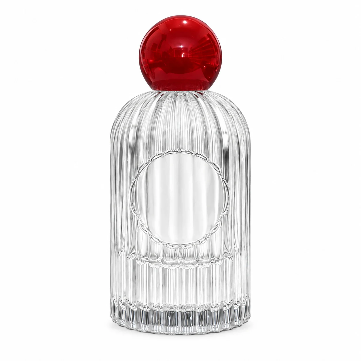 زجاجة عطر محززة بدائرة أمامية — B670