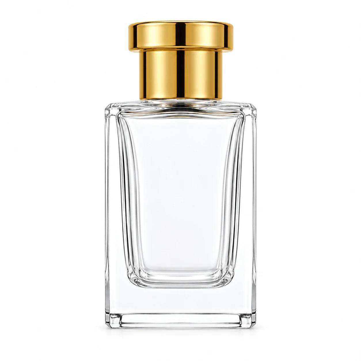 زجاجة عطر مستطيلة عريضة ناعمة — B676