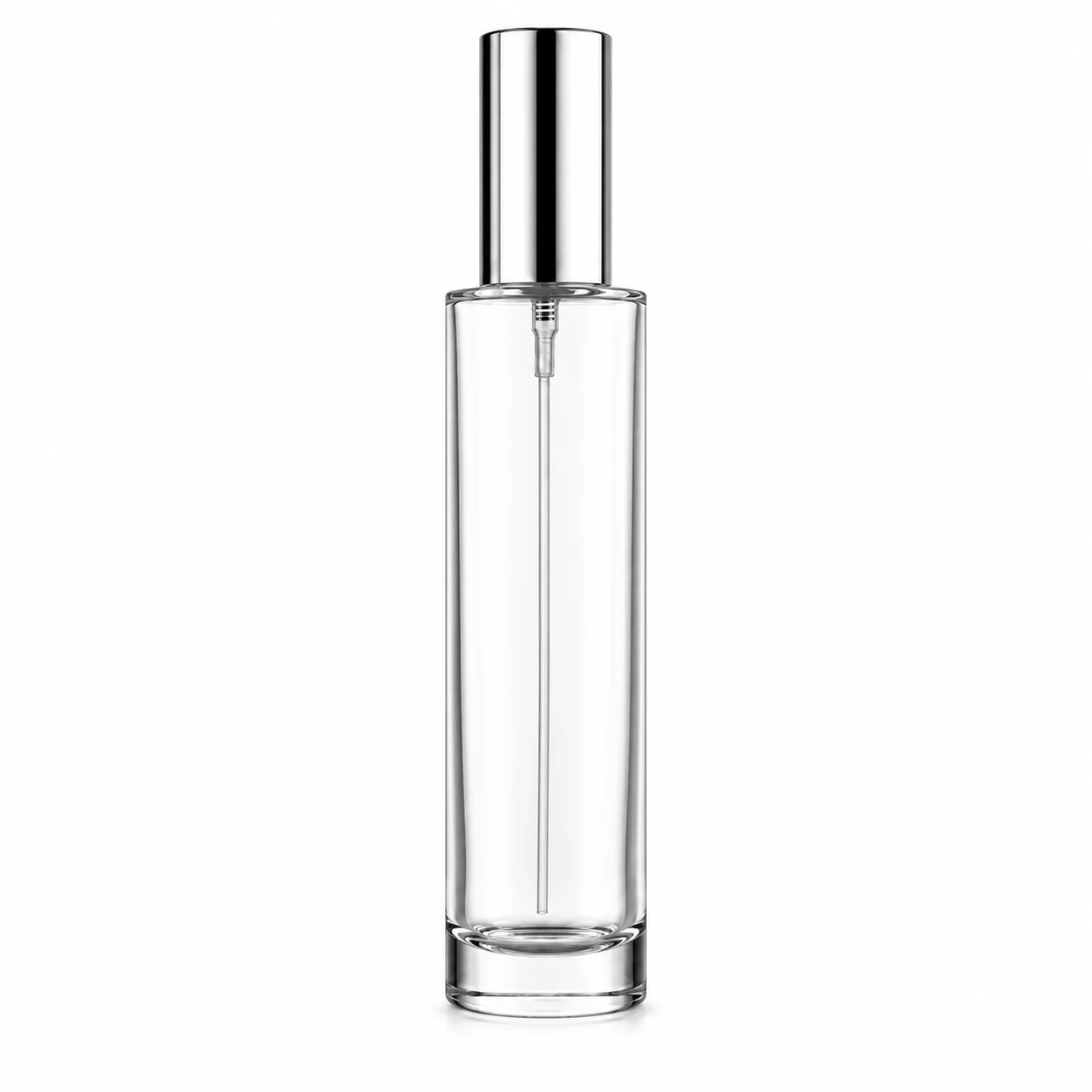 زجاجة عطر أسطوانية رفيعة بغطاء طويل — B700