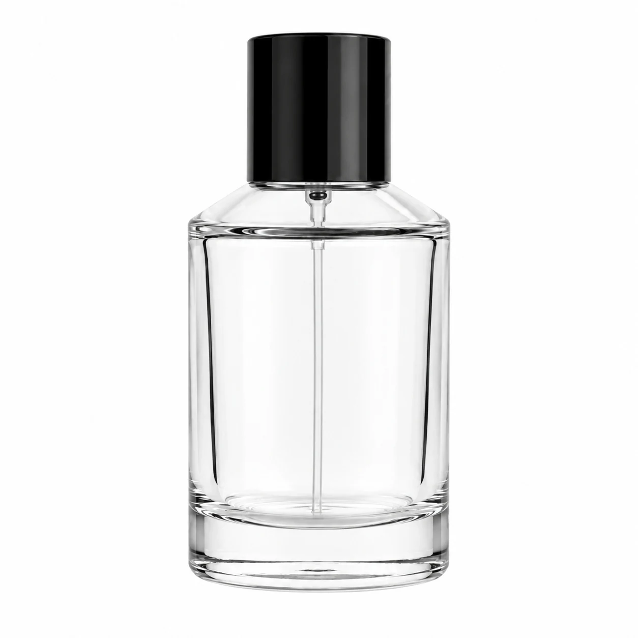 زجاجة عطر أسطوانية بكتف زاوي — B711