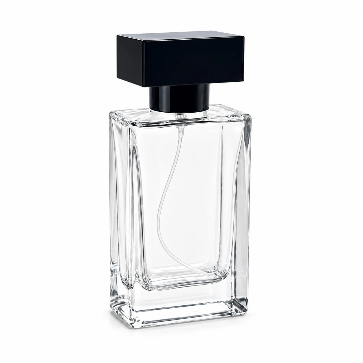 زجاجة عطر ضيقة بغطاء مسطح عريض — B726