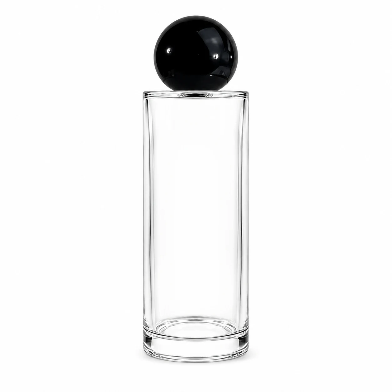 زجاجة عطر أسطوانية طويلة بغطاء كروي — B736