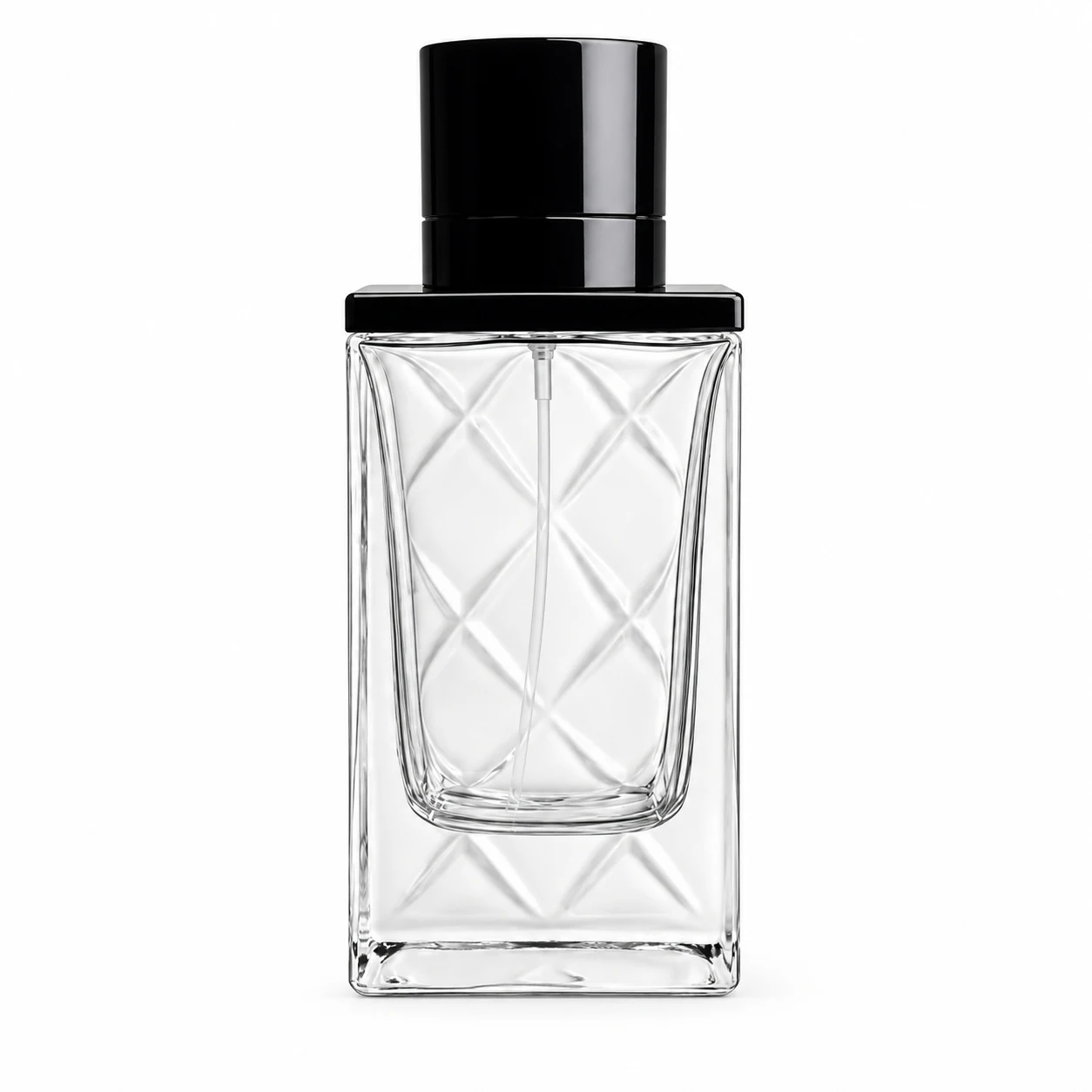زجاجة عطر طويلة بنقش معينات — B746