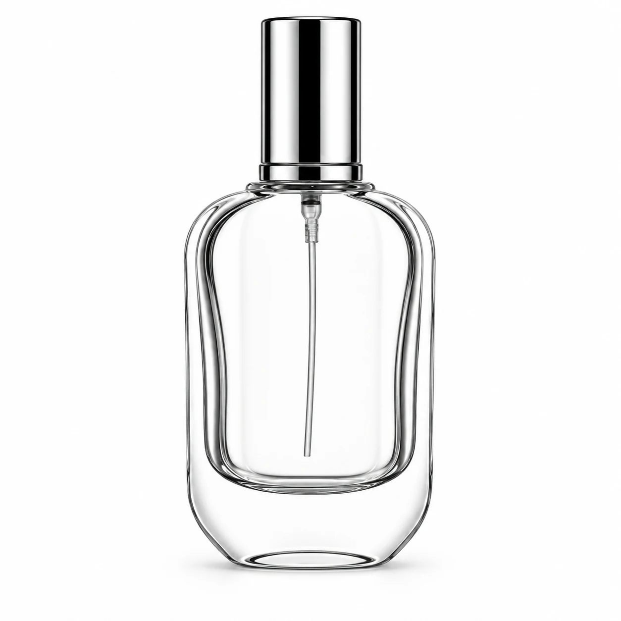 زجاجة عطر ممدودة بزوايا مستديرة — B754