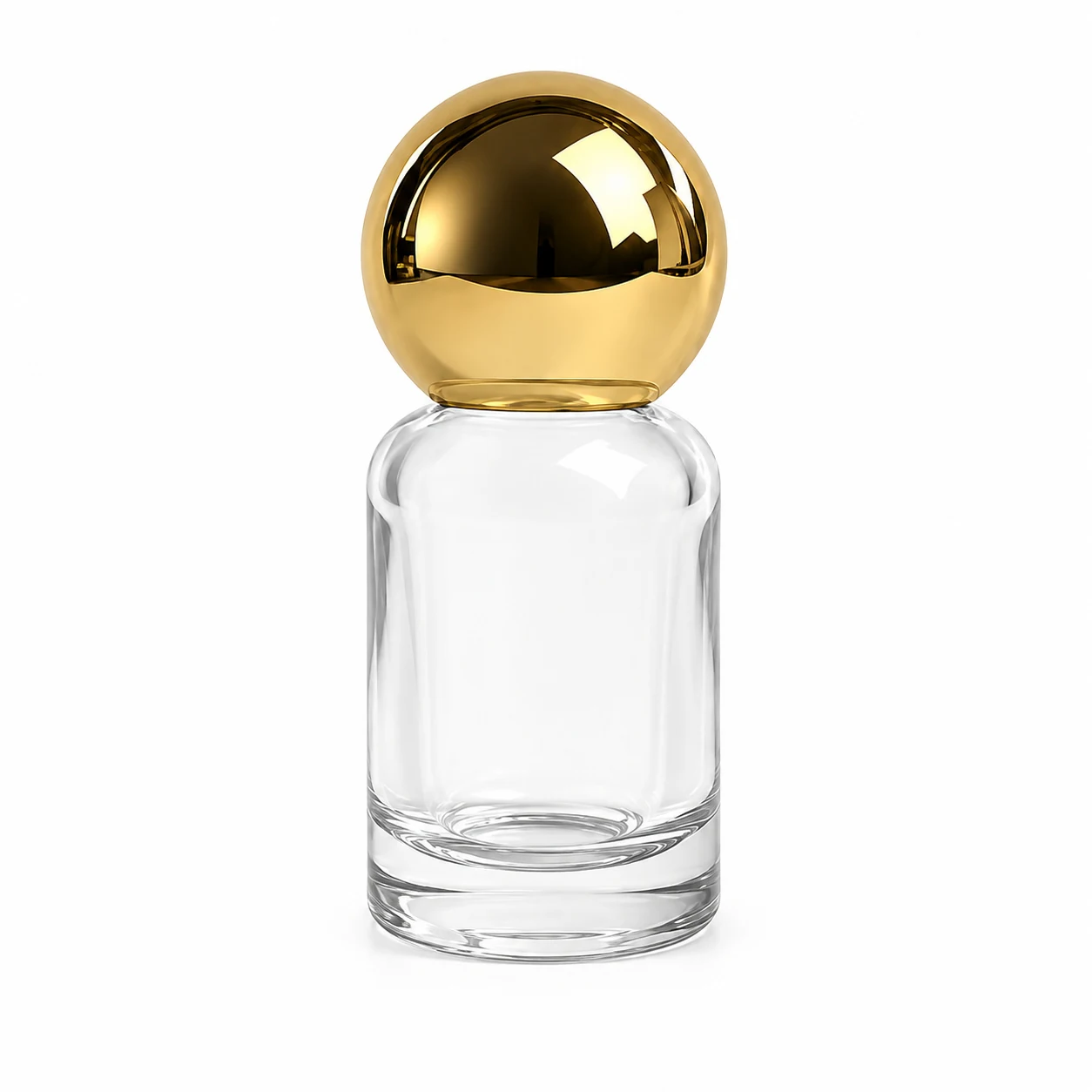 زجاجة عطر أسطوانية مصغرة بغطاء كروي — B760