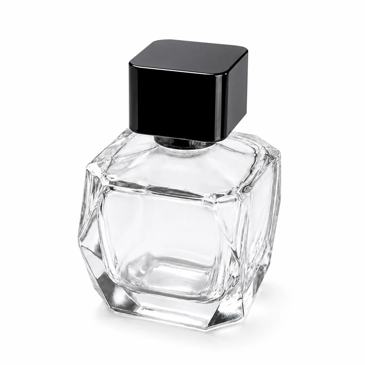 زجاجة عطر مربعة بأوجه قطرية — B784
