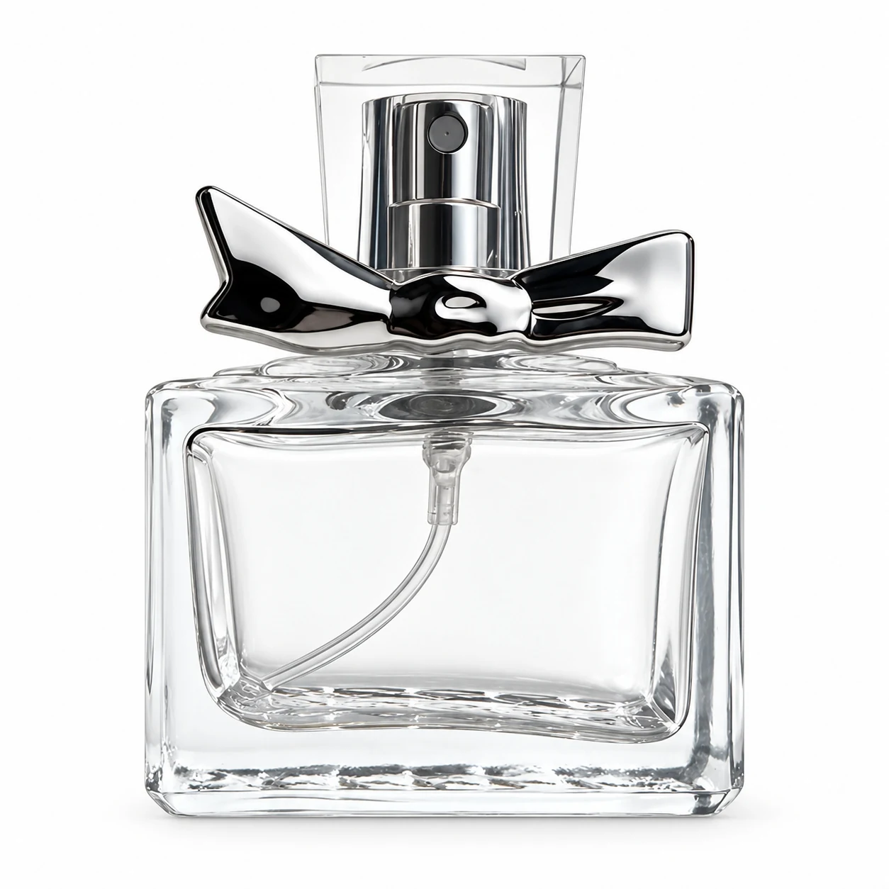 زجاجة عطر مستطيلة بعقدة على العنق — B807