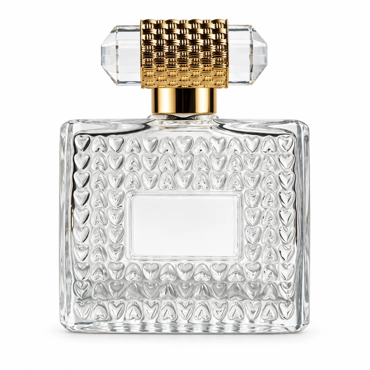 زجاجة عطر مزخرفة بنافذة مركزية — B810