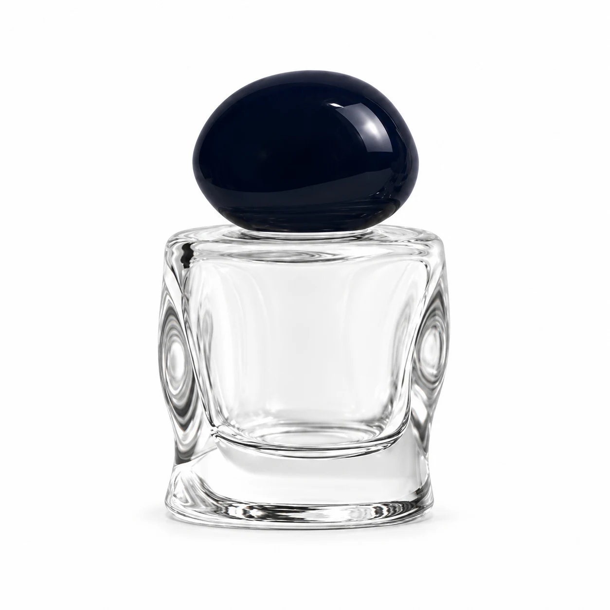 زجاجة عطر منخفضة مقعّرة الجانبين — B828