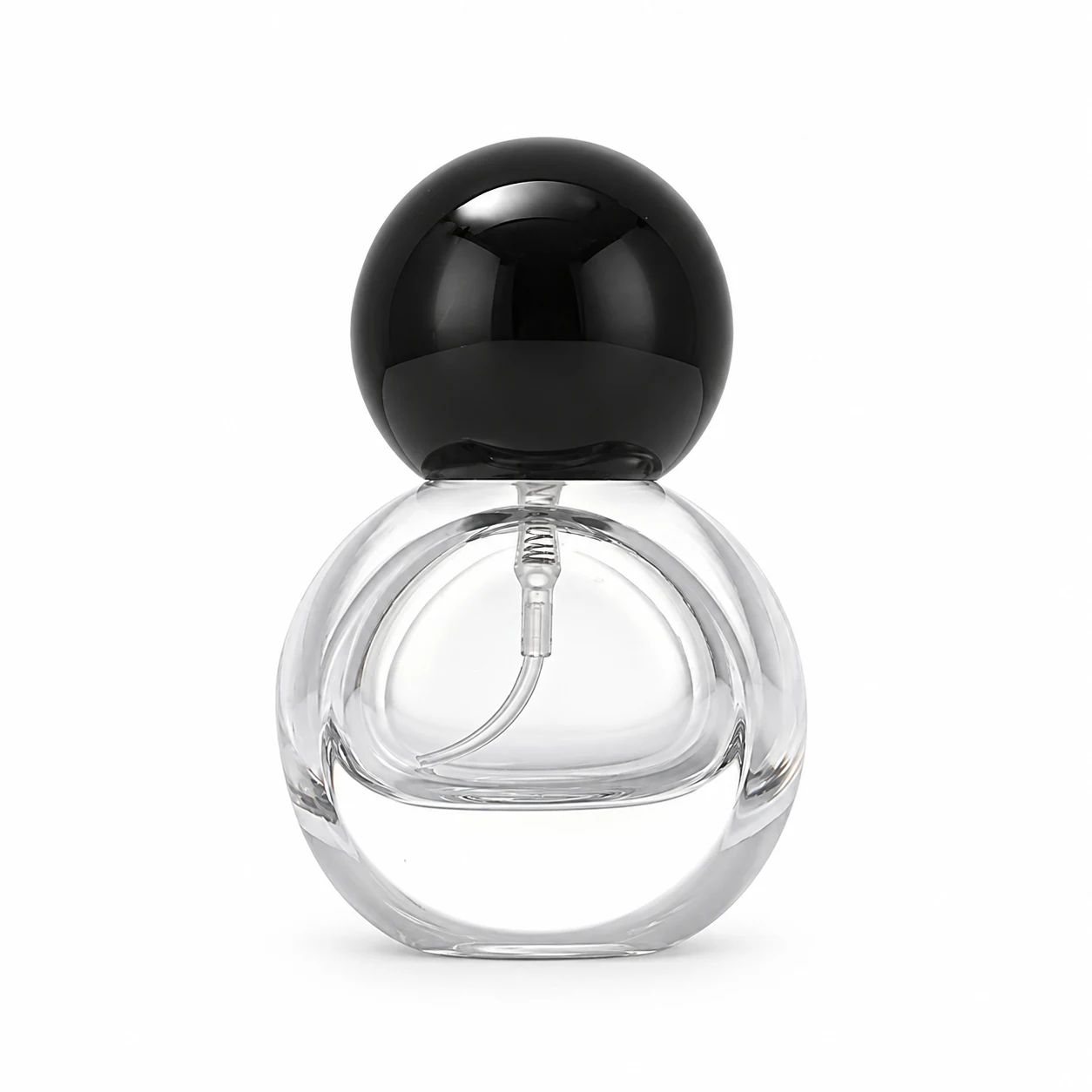 زجاجة عطر قرصية صغيرة بغطاء كروي — B841